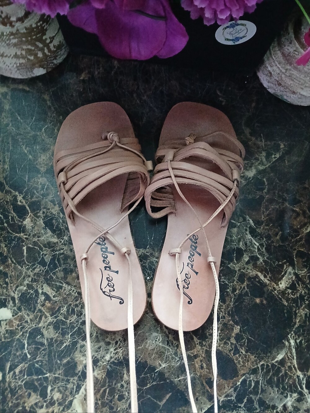 🇺🇸 4th of July Free People Cami Huarache Wrap-Around Sandals 36.5 EU Women - Picture 8 of 11